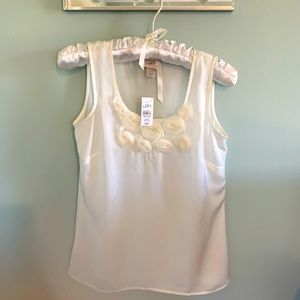 Cream white Ann Taylor Loft top